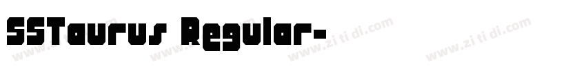 SSTaurus Regular字体转换